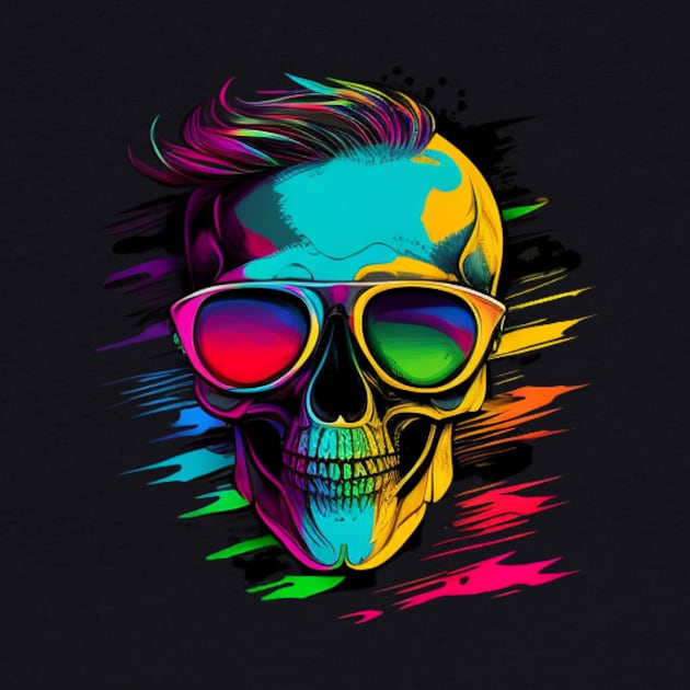 Colorful skull by Crazy skull